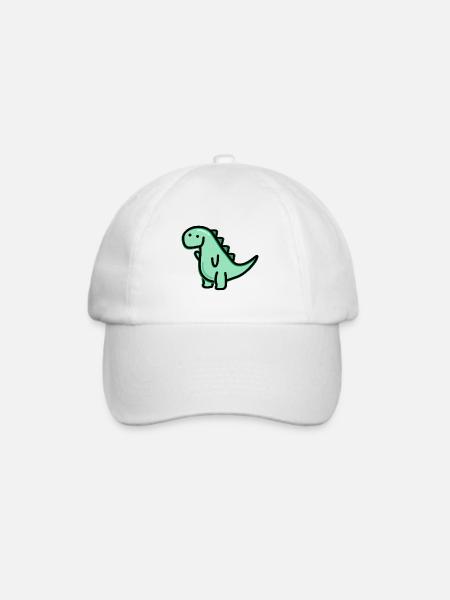 Süßer Dino - Baseballkappe - Weiß/Weiß