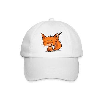 Cute fox - Baseballkappe - Weiß/Weiß - Vorne