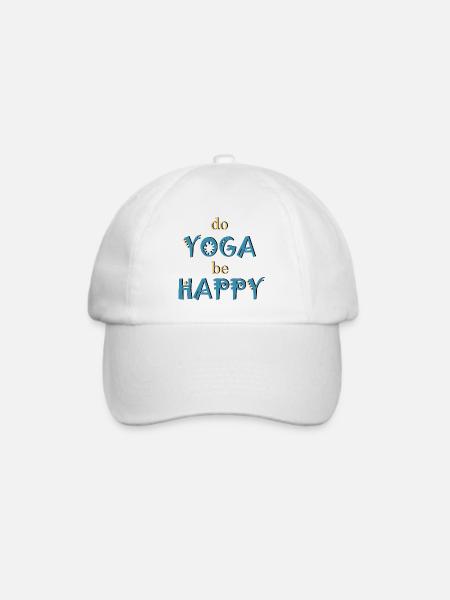 Yoga - Baseballkappe - Weiß/Weiß