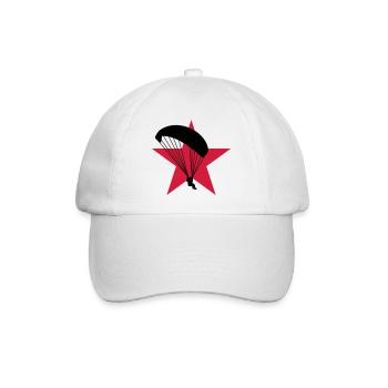 Gleitschirmfliegen / Gleitschirm / Paragliding / - Baseballkappe - Weiß/Weiß - Vorne