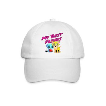 Meine Besten Freunde - Baseballkappe - Weiß/Weiß - Vorne