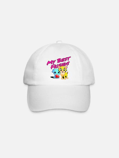Meine Besten Freunde - Baseballkappe - Weiß/Weiß