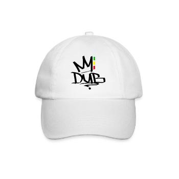 Dub Reggae Rasta - Baseballkappe - Weiß/Weiß - Vorne