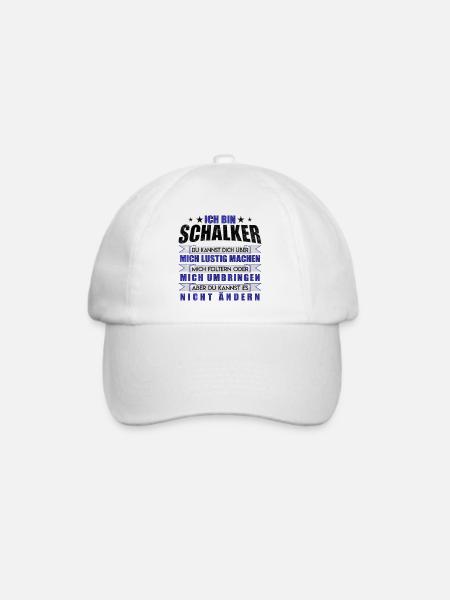 Ich bin Schalker | Fan Design Geschenkidee - Baseballkappe - Weiß/Weiß