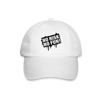 Kein Risiko, keine Zeit, Celebration Design - Baseballkappe - Weiß/Weiß - Vorne