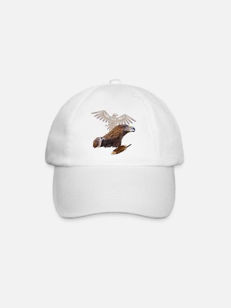 Steinadler - Baseballkappe - Weiß/Weiß
