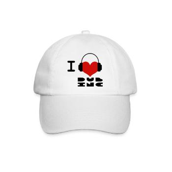 Ich liebe Dub Inc - Baseballkappe - Weiß/Weiß - Vorne