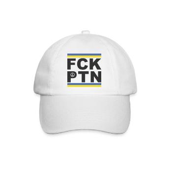 Frieden für die Ukraine (FCK-PTN-Edition) - Baseballkappe - Weiß/Weiß - Vorne
