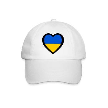 Ukraine - Baseballkappe - Weiß/Weiß - Vorne