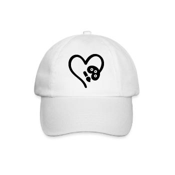 Maler Herz Kunstliebhaber - Baseballkappe - Weiß/Weiß - Vorne