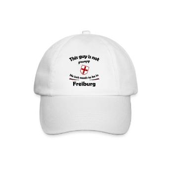 Ich muss nach Freiburg - Baseballkappe - Weiß/Weiß - Vorne