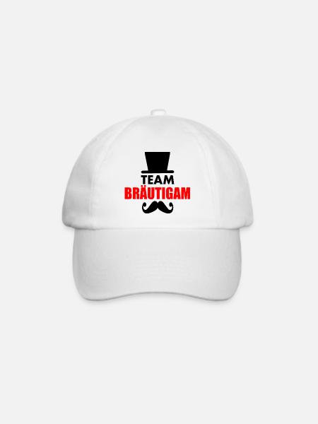 Team bräutigam - Baseballkappe - Weiß/Weiß