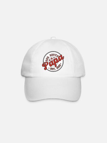 Der Beste Papa 2022 - Baseballkappe - Weiß/Weiß