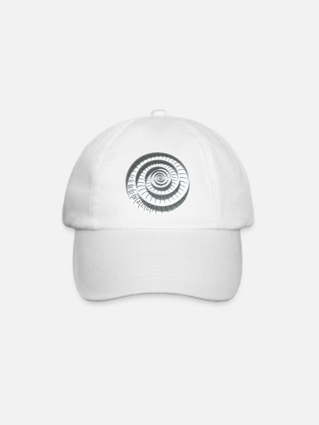 fibonacci abstrakt - Baseballkappe - Weiß/Weiß