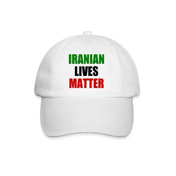 Iranian lives matter - Baseballkappe - Weiß/Weiß - Vorne