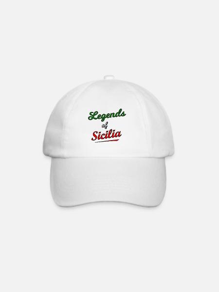 Legenden aus Sizilien - Baseballkappe - Weiß/Weiß