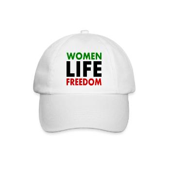 Women life freedom iran - Baseballkappe - Weiß/Weiß - Vorne