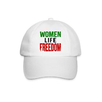 Women life freedom iran - Baseballkappe - Weiß/Weiß - Vorne