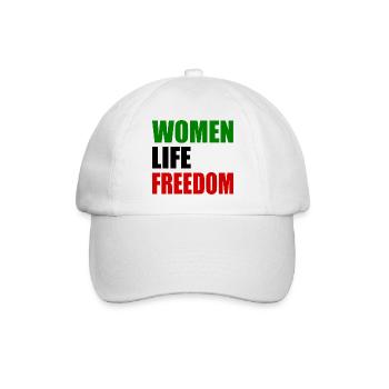 Women life freedom iran - Baseballkappe - Weiß/Weiß - Vorne