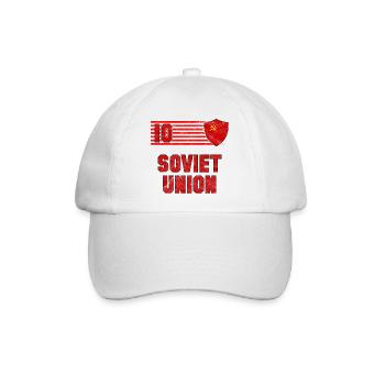 Sowjetunion Fußball Mannschaft - Baseballkappe - Weiß/Weiß - Vorne