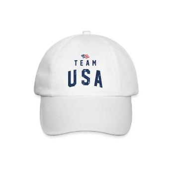 TEAM USA USED LOOK - Baseballkappe - Weiß/Weiß - Vorne