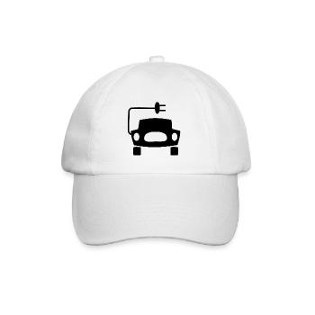 Elektrische Fahrzeuge - Baseballkappe - Weiß/Weiß - Vorne