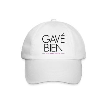 Bordeaux-Brunnen zwangsernährt - Baseballkappe - Weiß/Weiß - Vorne