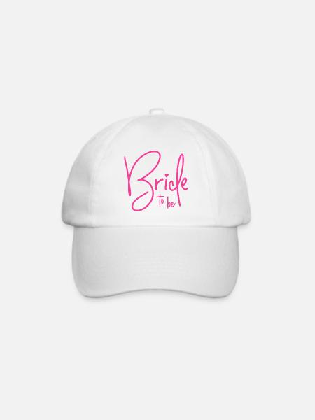 Bride to be - Baseballkappe - Weiß/Weiß
