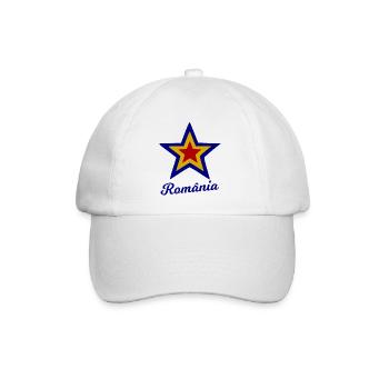 Sehnsucht nach Rumänien - Baseballkappe - Weiß/Weiß - Vorne