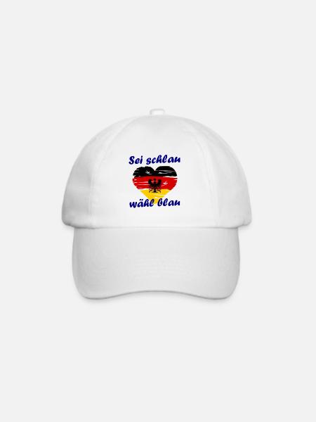 Der Deutschland Wahlkampf - Baseballkappe - Weiß/Weiß