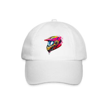 motorradhelm - Baseballkappe - Weiß/Weiß - Vorne