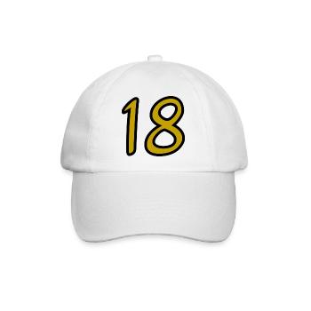 ALLES GUTE ZUM GEBURTSTAG. ALLES GUTE ZUM GEBURTSTAG. JAHRESTAG. - Baseballkappe - Weiß/Weiß - Vorne