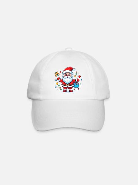 Daumen hoch Weihnachtsmann - Baseballkappe - Weiß/Weiß