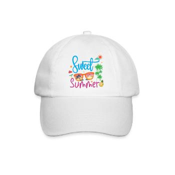 Süßer Sommer - Baseballkappe - Weiß/Weiß - Vorne