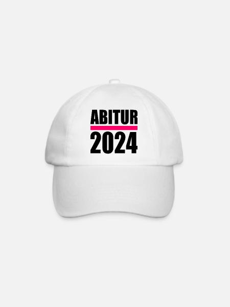 Abitur 2024 - Baseballkappe - Weiß/Weiß