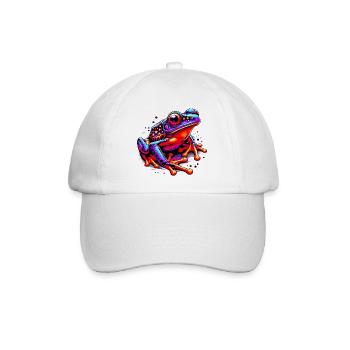 Frosch - Baseballkappe - Weiß/Weiß - Vorne