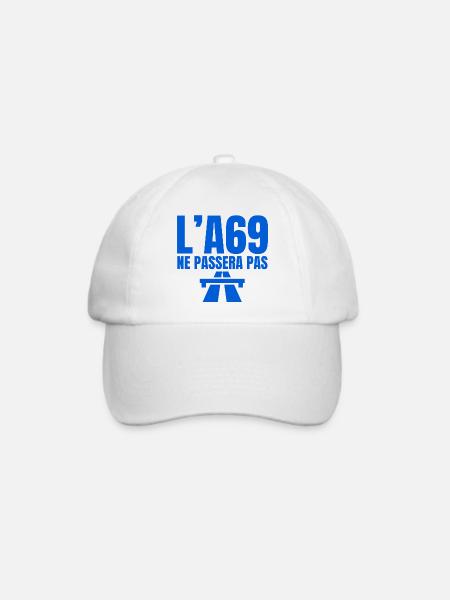 A69, Autobahn, Castres, Toulouse - Baseballkappe - Weiß/Weiß