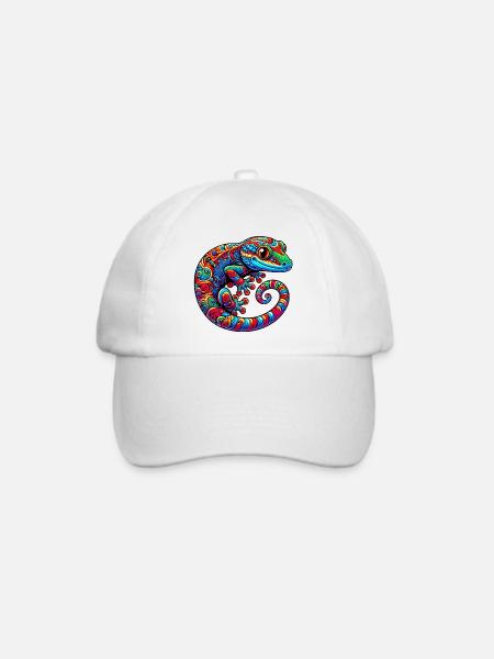 Gecko - Baseballkappe - Weiß/Weiß