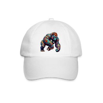 Gorilla - Baseballkappe - Weiß/Weiß - Vorne