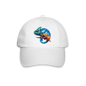 Chamäleon - Baseballkappe - Weiß/Weiß - Vorne