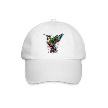 Kolibri - Baseballkappe - Weiß/Weiß - Vorne