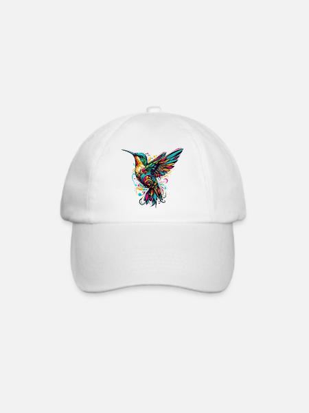 Kolibri - Baseballkappe - Weiß/Weiß