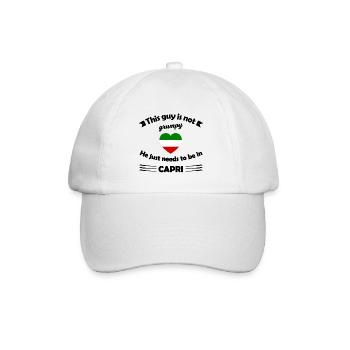 Die Reise nach Capri - Baseballkappe - Weiß/Weiß - Vorne