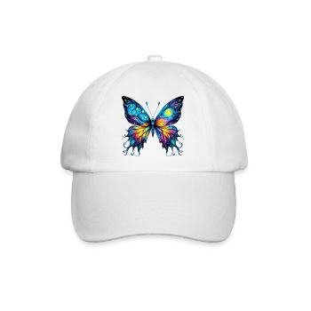 Van Gogh Schmetterling - Baseballkappe - Weiß/Weiß - Vorne