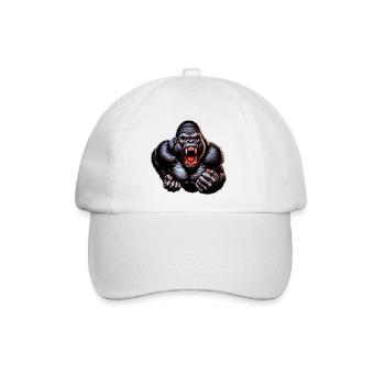 Gorilla - Baseballkappe - Weiß/Weiß - Vorne