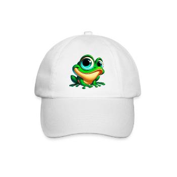 Frosch - Baseballkappe - Weiß/Weiß - Vorne