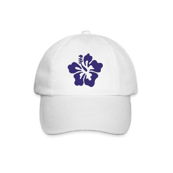 Hibiscus Flower - Lilac - Baseballkappe - Weiß/Weiß - Vorne