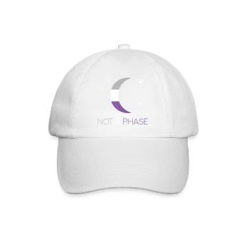 LGBTQ Pride Month - Keine Phase - Asexuell - Baseballkappe - Weiß/Weiß - Vorne
