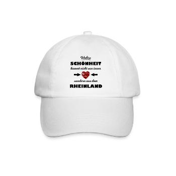 Schönheit aus dem Rheinland - Baseballkappe - Weiß/Weiß - Vorne
