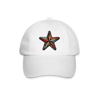 Seestern - Baseballkappe - Weiß/Weiß - Vorne